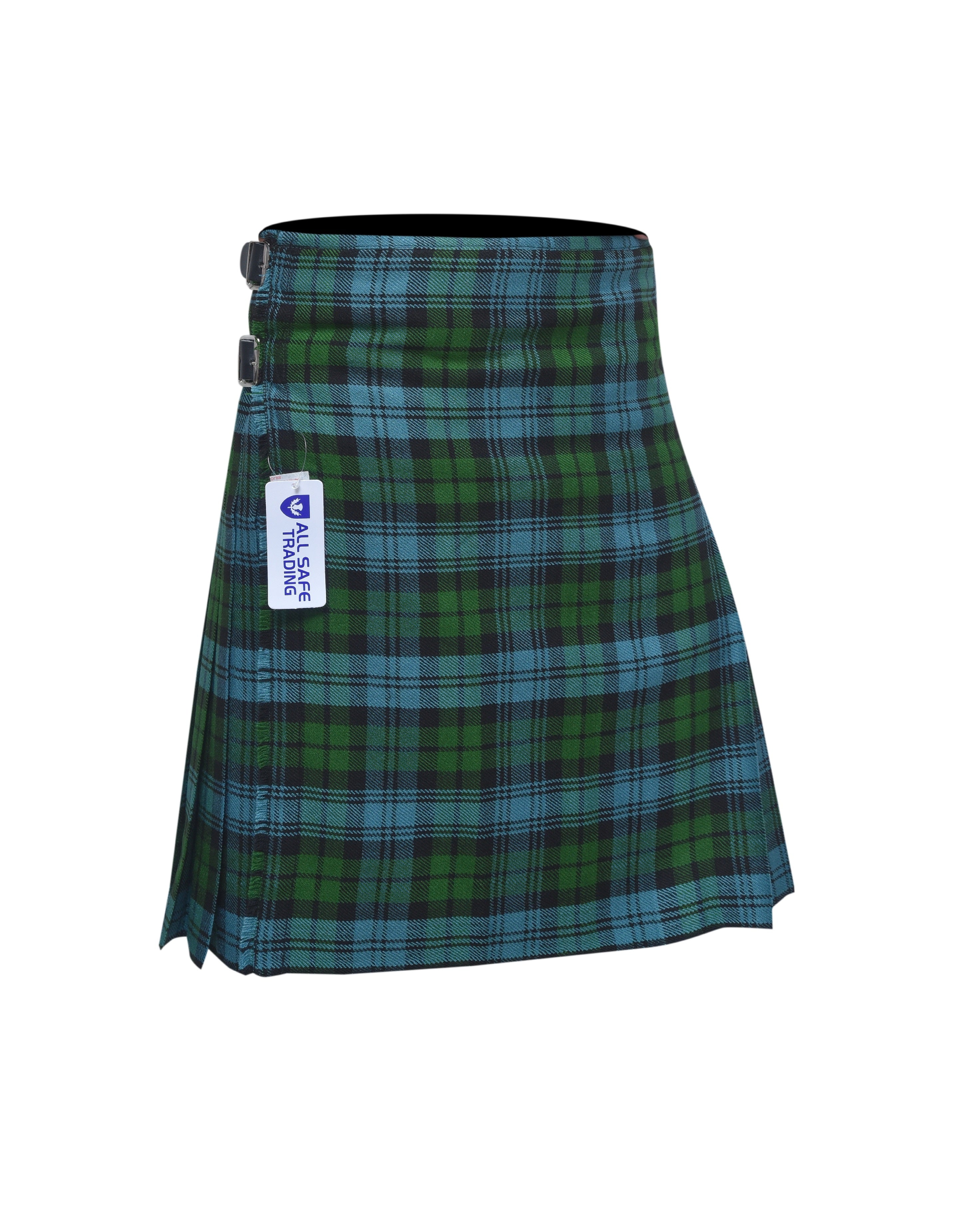 Scottish Traditional Tartan Kilt for Kids, Boys and Girls Toddler Kilts with Ease of Size - Campbell Ancient Tartan