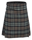 Men's 8 Yard Kilt for Men, Men's Deluxe Kilt, Scottish Tartan Kilt, Highland Wedding Kilt, Black Watch Weathered Kilt