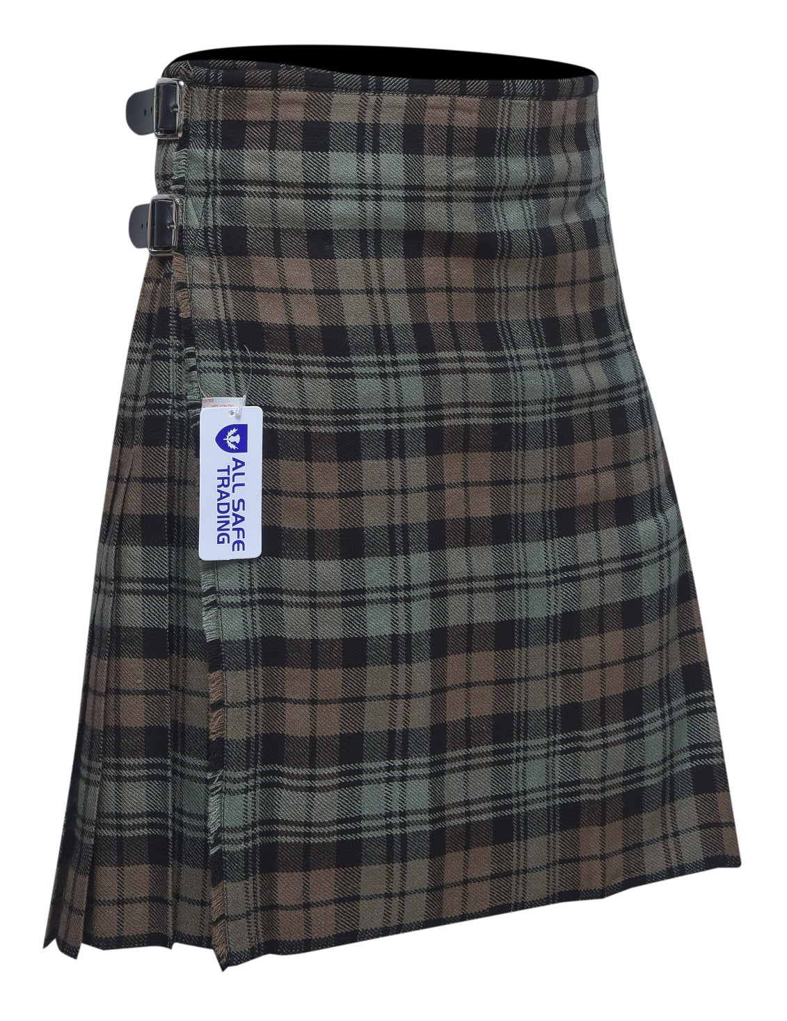 Men's 8 Yard Kilt for Men, Men's Deluxe Kilt, Scottish Tartan Kilt, Highland Wedding Kilt, Black Watch Weathered Kilt