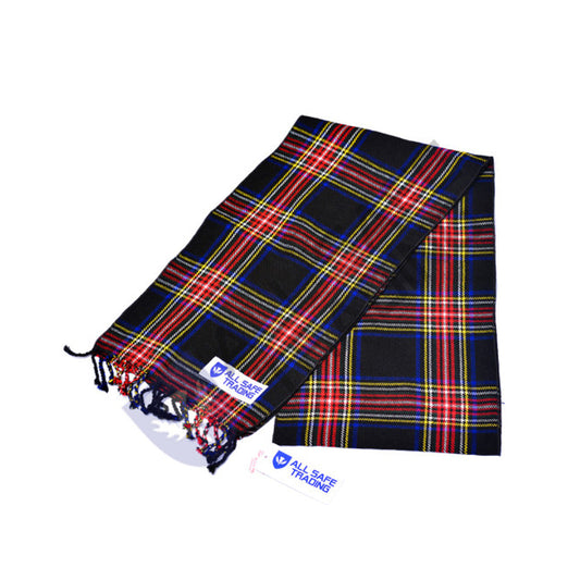 Scottish Women Tartan Sash Plaid - Black Stewart