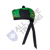 Scottish Irish Heritage Glengarry Hat with Red Pompom