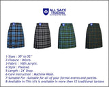 Mens Kilt for Sports, Our Golf Kilt Perfect for Traditional Scottish Clothing, Blue Ramsay Tartan Kilt