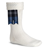 Scottish Tartan Kilt Flashes with Elastic Adjusters Blue Ramsay