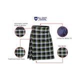 Authentic Scottish Men's Tartan Kilts - Highland Light Weight Value Kilt Embrace Your Heritage with Comfort Dress Gordon Tartan Kilt