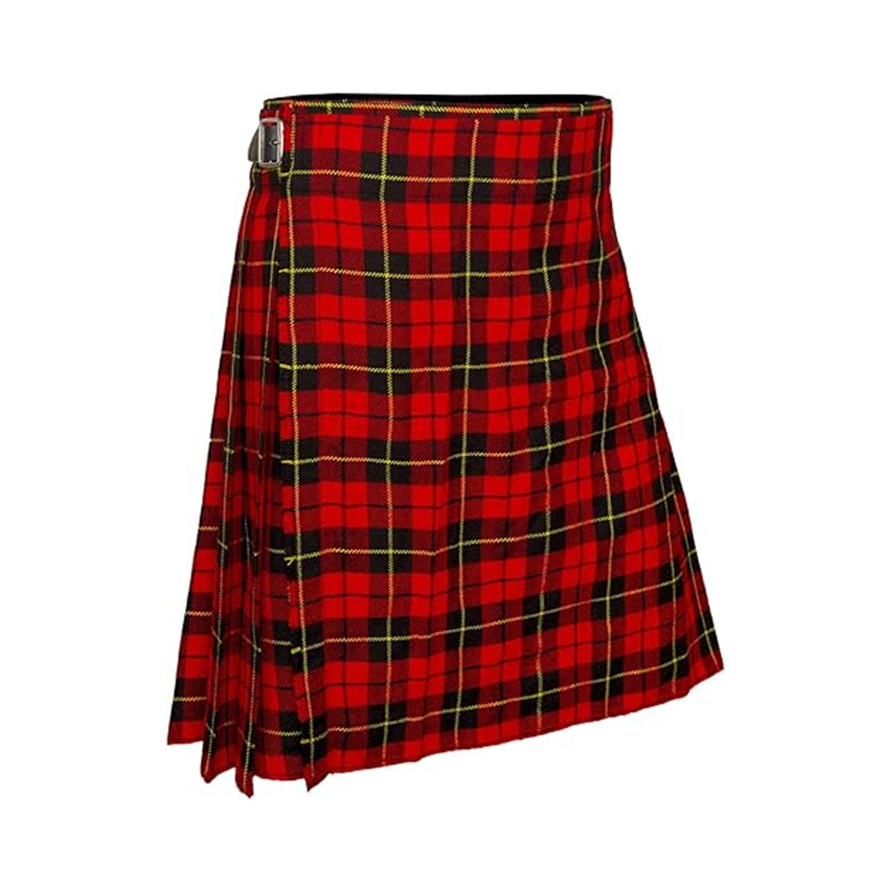 Authentic Scottish Men's Tartan Kilts - Highland Light Weight Value Kilt Embrace Your Heritage with Comfort Wallace Tartan Kilt