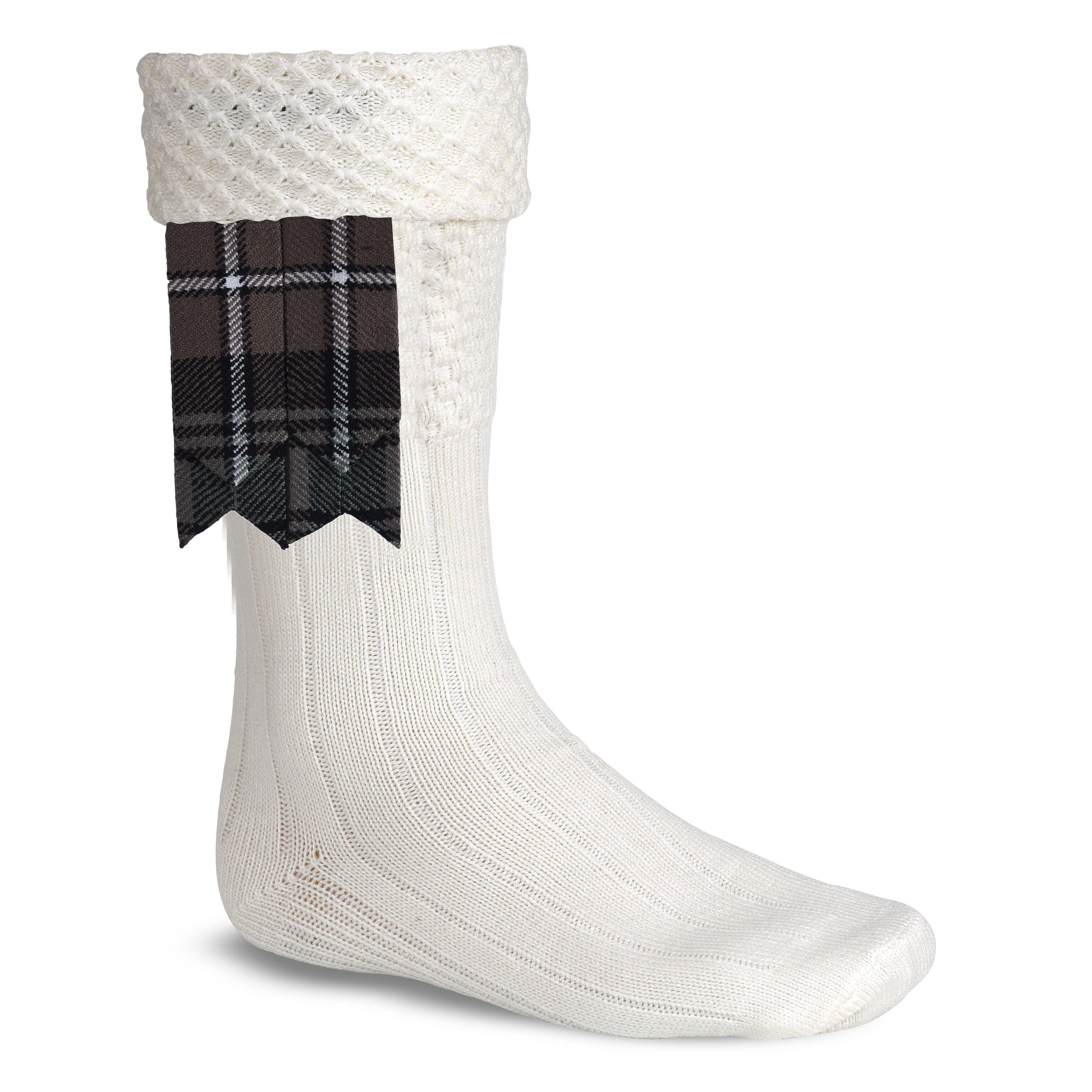 Scottish Tartan Kilt Flashes with Elastic Adjusters Mackenzie Weathered