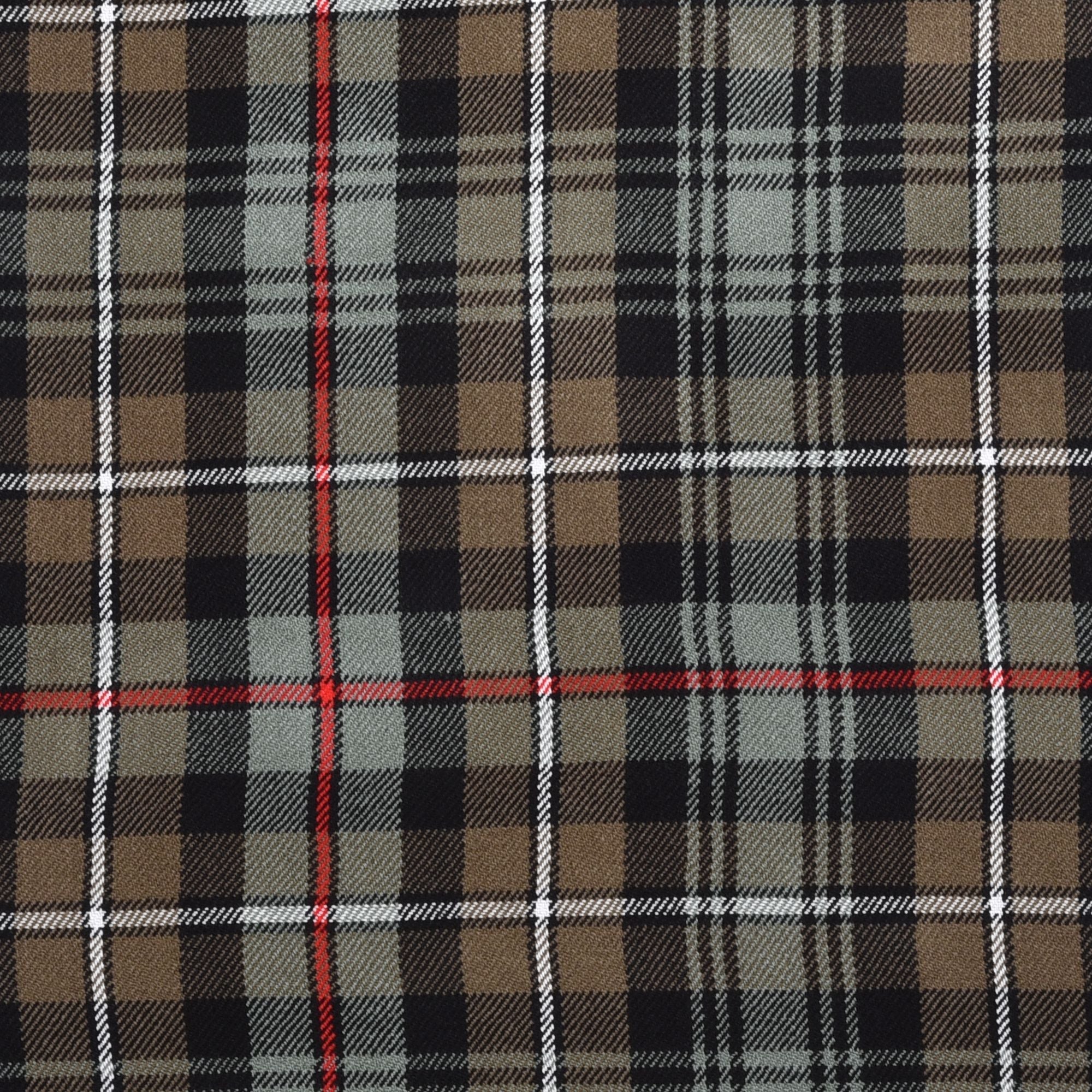 Scottish 13oz Tartan Plaid Fabric By The Yard - Mackenzie Weathered Tartan