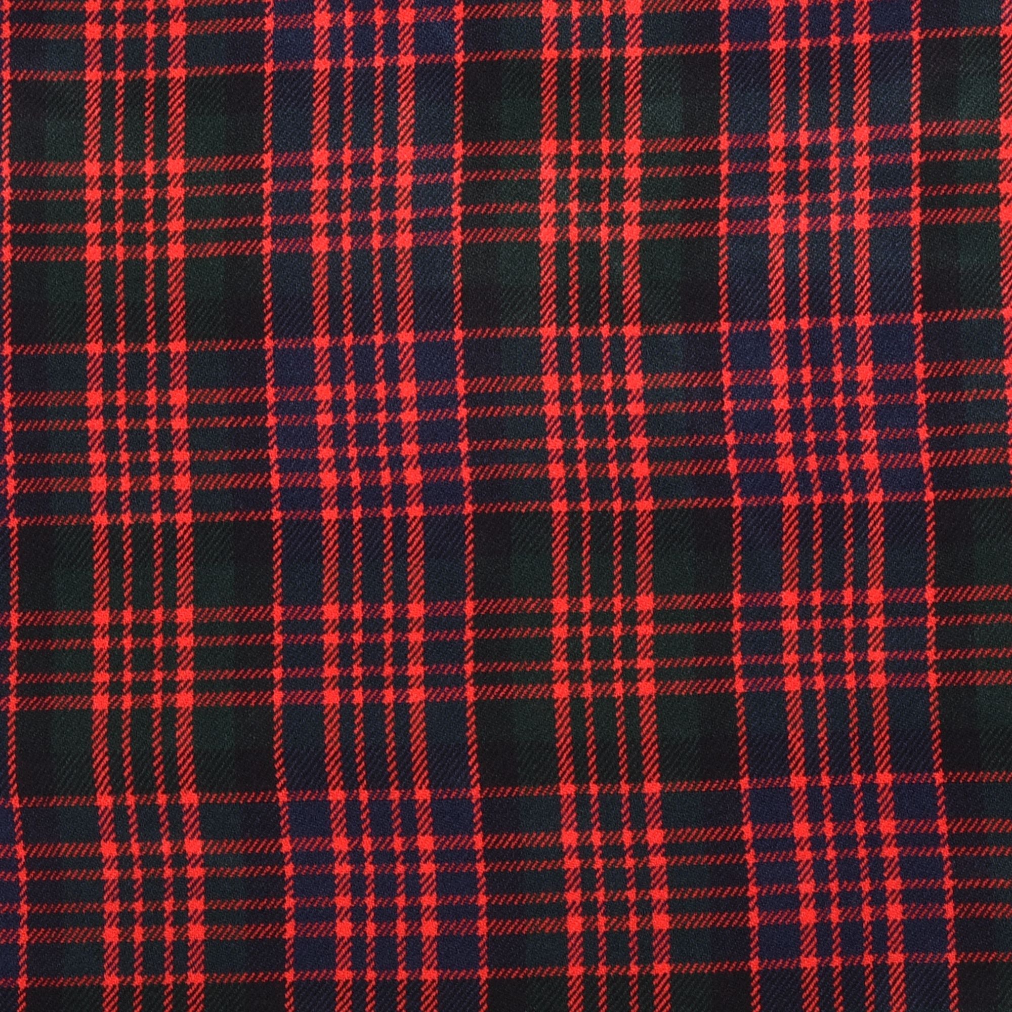Scottish 13oz Tartan Plaid Fabric By The Yard - Macdonald Tartan