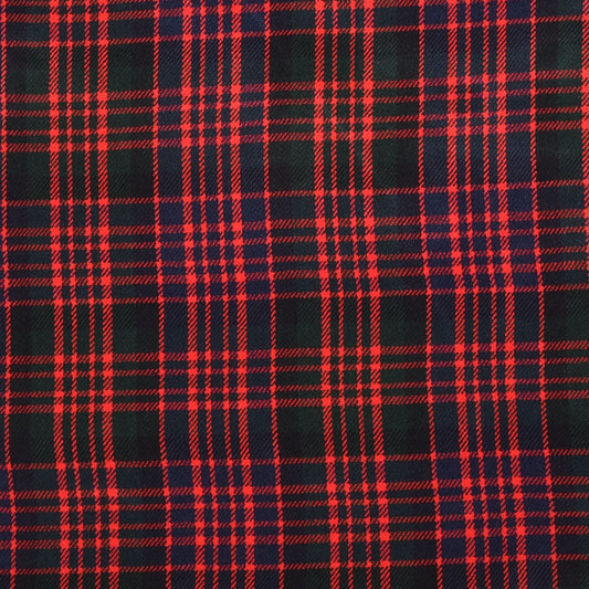 Scottish 13oz Tartan Plaid Fabric By The Yard - Macdonald Tartan
