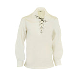 Scottish Boys Ghillie Kilt Shirt Off White Jacobite Jacobean Shirt