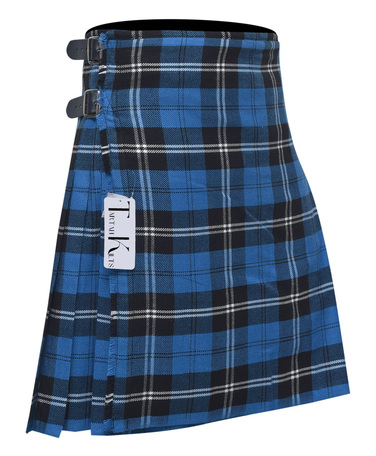 Men's 8 Yard Kilt for Men, Men's Deluxe Kilt, Scottish Tartan Kilt, Highland Wedding Kilt, Blue Ramsay Kilt