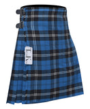 Men's 8 Yard Kilt for Men, Men's Deluxe Kilt, Scottish Tartan Kilt, Highland Wedding Kilt, Blue Ramsay Kilt