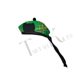 Scottish Irish Heritage Glengarry Hat with Red Pompom