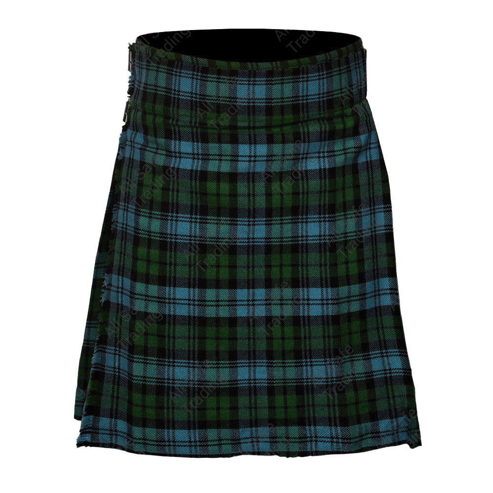 Men's Scottish 6 Piece Casual Kilt Outfit with Sporran, Campbell Ancient Tartan Kilt