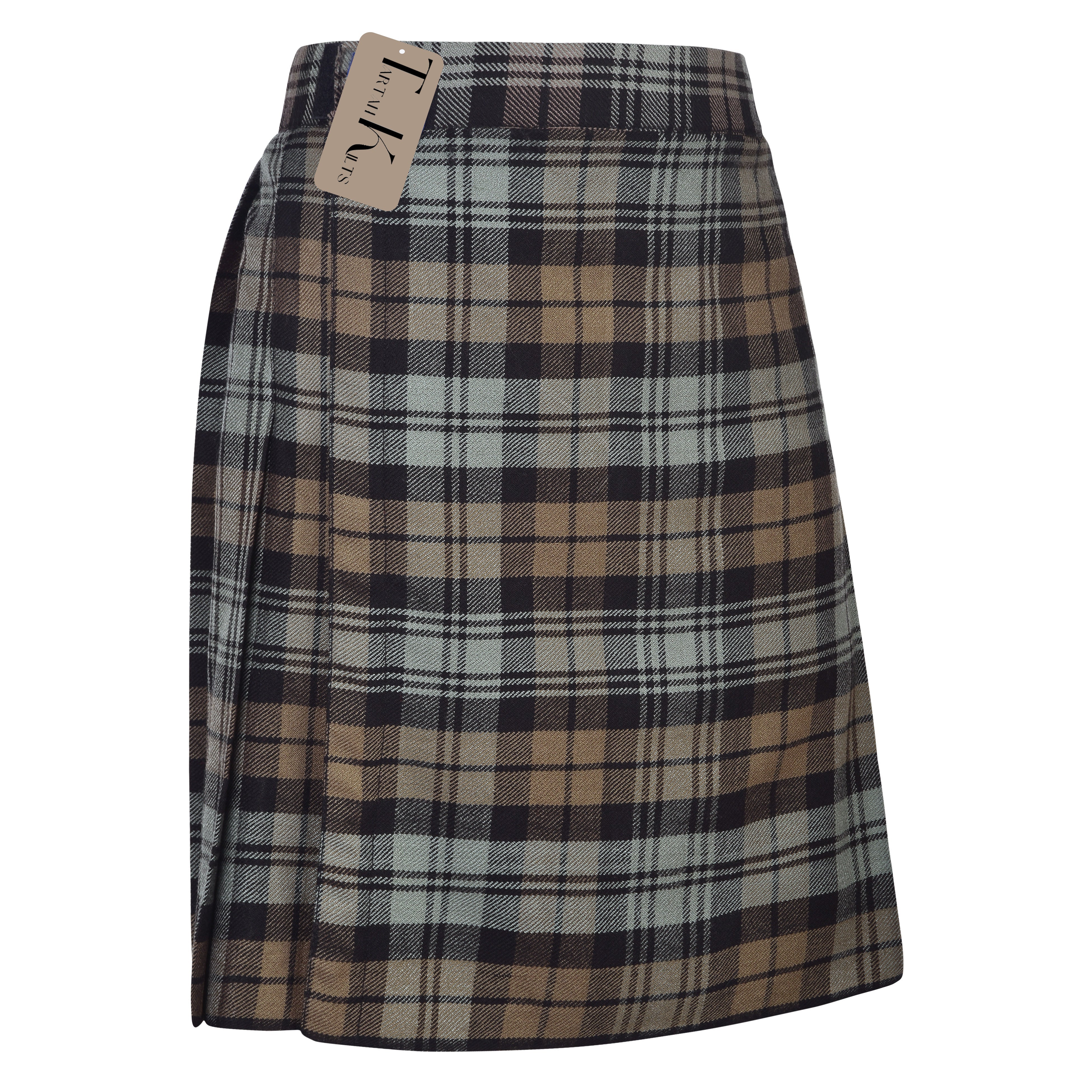Mens Kilt for Sports, Our Golf Kilt Perfect for Traditional Scottish Clothing, Black Watch Weathered Tartan Kilt