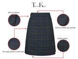 Mens Kilt for Sports, Our Golf Kilt Perfect for Traditional Scottish Clothing, Black Watch Tartan Kilt