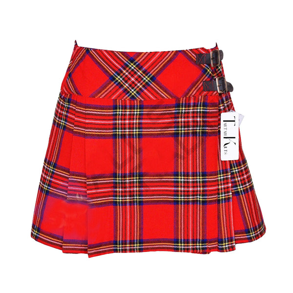 Women's 16'' Royal Stewart Tartan Pleated Billie Kilt Skirt