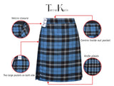 Mens Kilt for Sports, Our Golf Kilt Perfect for Traditional Scottish Clothing, Blue Ramsay Tartan Kilt