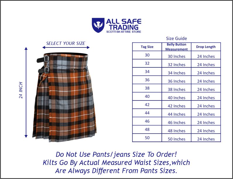 Men's 5 Yard Scottish Tartan Kilt, Highland Wedding Kilt, Graham of Montrose Weathered Tartan Kilt