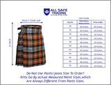 Men's 5 Yard Scottish Tartan Kilt, Highland Wedding Kilt, Graham of Montrose Weathered Tartan Kilt