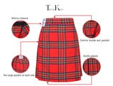 Mens Kilt for Sports, Our Golf Kilt Perfect for Traditional Scottish Clothing, Royal Stewart Tartan Kilt