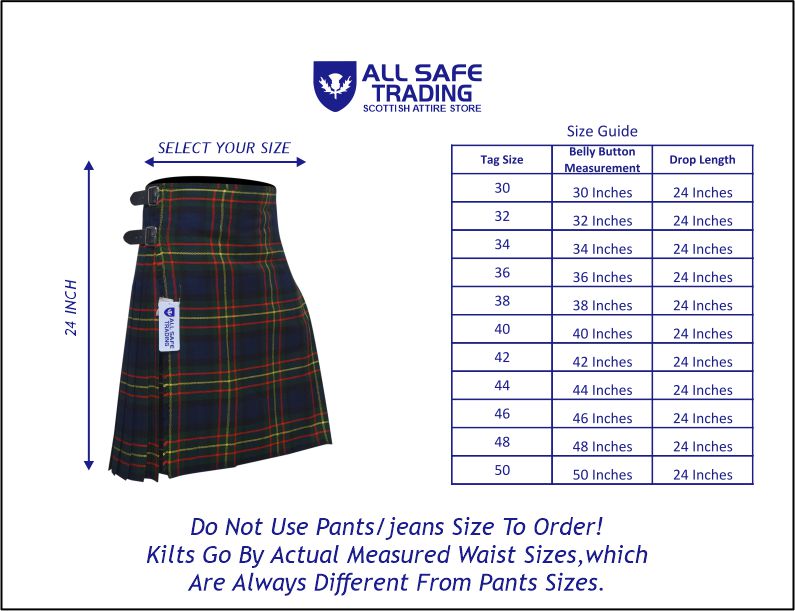 Men's 8 Yard Kilt for Men, Men's Deluxe Kilt, Scottish Tartan Kilt, Highland Wedding Kilt, Maclaren Kilt