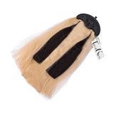 Scottish Military Long Horse Hair Sporran, Black Cantle with 2 Black Tassels