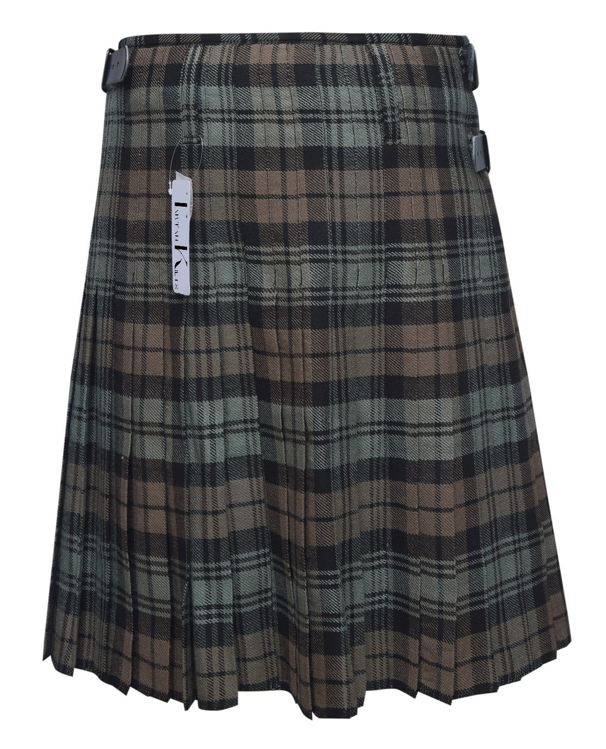 Men's 8 Yard Kilt for Men, Men's Deluxe Kilt, Scottish Tartan Kilt, Highland Wedding Kilt, Black Watch Weathered Kilt