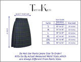 Mens Kilt for Sports, Our Golf Kilt Perfect for Traditional Scottish Clothing, Black Watch Tartan Kilt