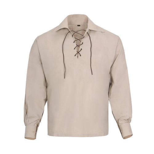 Scottish Beige Ghillie Jacobite Jacobean Shirt