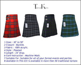 Men's 8 Yard Kilt for Men, Men's Deluxe Kilt, Scottish Tartan Kilt, Highland Wedding Kilt, Royal Stewart Kilt