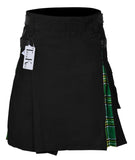 Men's Irish Heritage Tartan Hybrid Kilt with Cargo Pockets, Utility Kilt