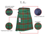 Men's 8 Yard Kilt for Men, Men's Deluxe Kilt, Scottish Tartan Kilt, Highland Wedding Kilt, Tara Murphy Kilt