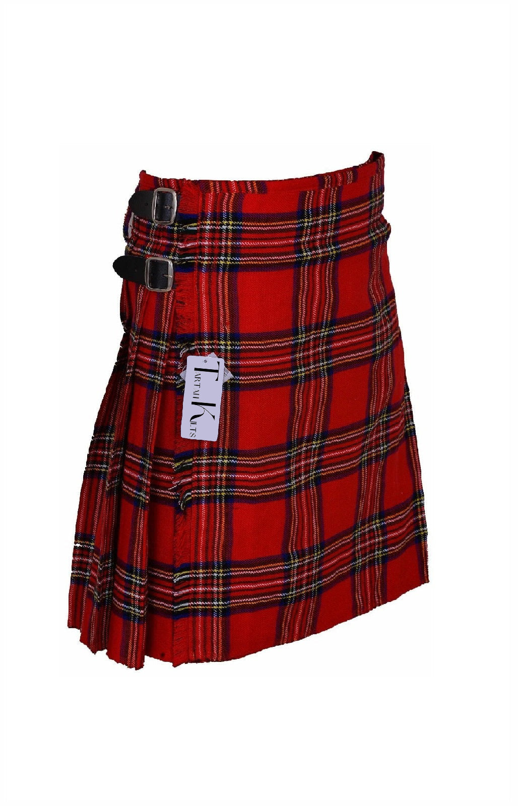 Scottish Traditional Tartan Kilt for Kids, Boys and Girls Toddler Kilts with Ease of Size - Royal Stewart Tartan