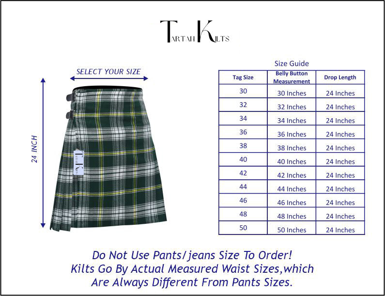 Men's 8 Yard Kilt for Men, Men's Deluxe Kilt, Scottish Tartan Kilt, Highland Wedding Kilt, St. Patrick Kilt