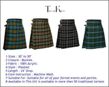 Men's 5 Yard Scottish Tartan Kilt, Highland Wedding Kilt, Muir Tartan Kilt