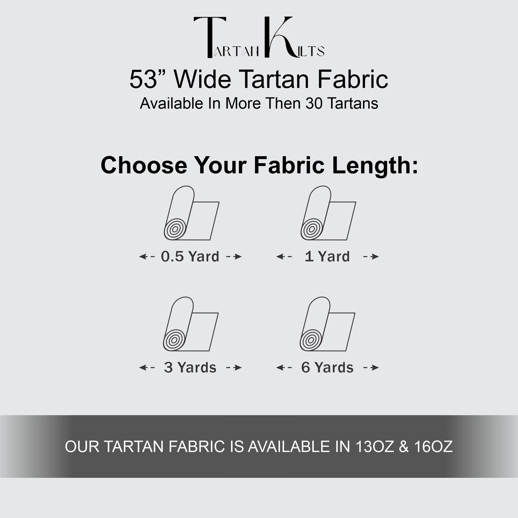 Scottish 13oz Tartan Plaid Fabric By The Yard - Spirit of Scotland Tartan