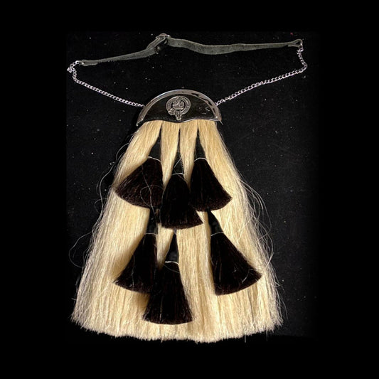 Scottish Military Long 100% Original Horse Hair Sporran
