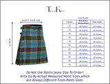 Men's 8 Yard Kilt for Men, Men's Deluxe Kilt, Scottish Tartan Kilt, Highland Wedding Kilt, Anderson Kilt