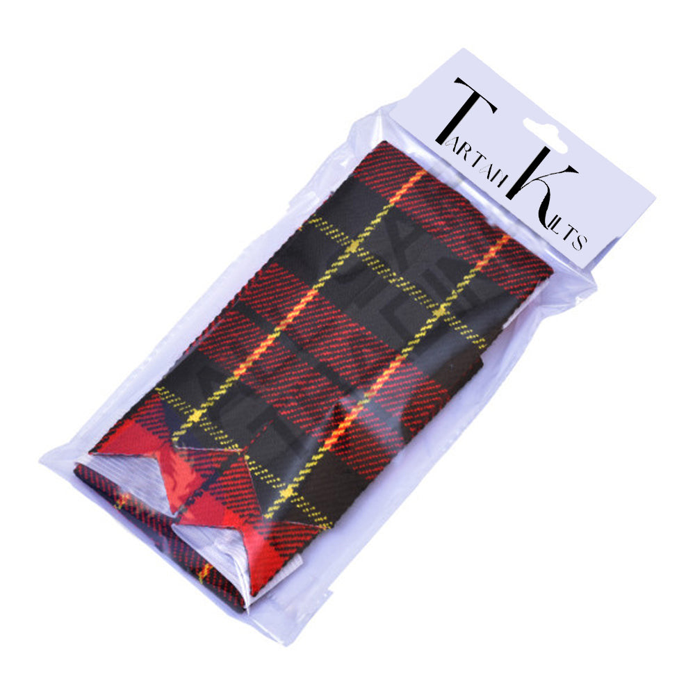 New Scottish Wallace Tartan Kilt Flashes (Pair)