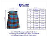 Men's 5 Yard Scottish Tartan Kilt, Highland Wedding Kilt, Macbeth Tartan Kilt