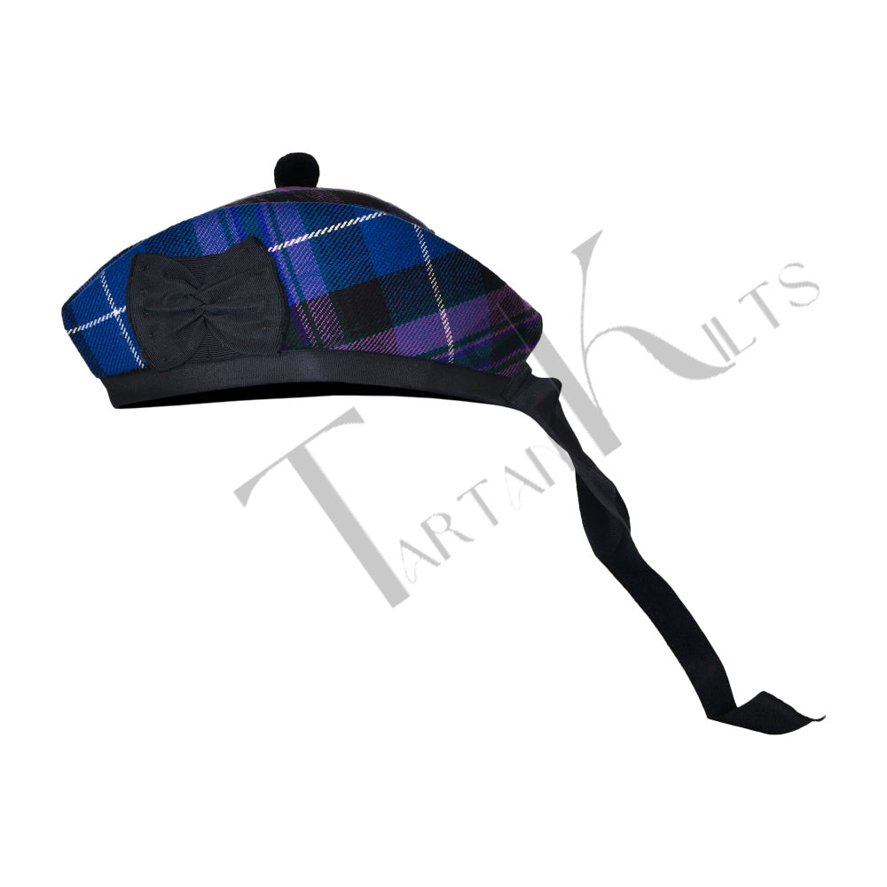 Scottish Pride of Scotland Glengarry Hat with Red Pompom