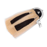 Scottish Military Long Horse Hair Sporran, Shamrock with 2 Black Tassels