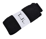 Scottish Bubbles Kilt Hose for Men, Ribbed Socks for USA Shoe Sizes - Black