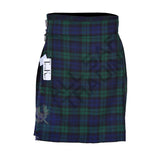 Men's Scottish 6 Piece Casual Kilt Outfit with Sporran, Black Watch Tartan Kilt