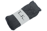 Scottish Square Kilt Hose for Men, Ribbed Socks for USA Shoe Sizes - Light Grey