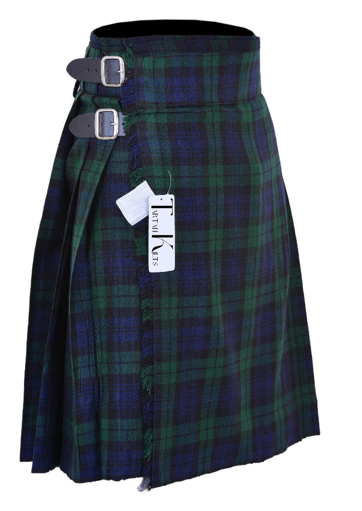Men's 5 Yard Scottish Tartan Kilt, Highland Wedding Kilt, Black Watch Tartan Kilt