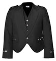 Scottish Black Argyle Kilt Jacket With Waistcoat/Vest - Sizes 36"- 54"