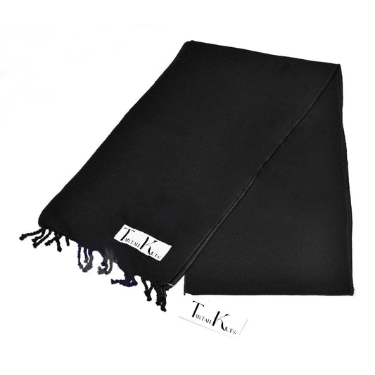 Scottish Women Tartan Sash Plaid - Black