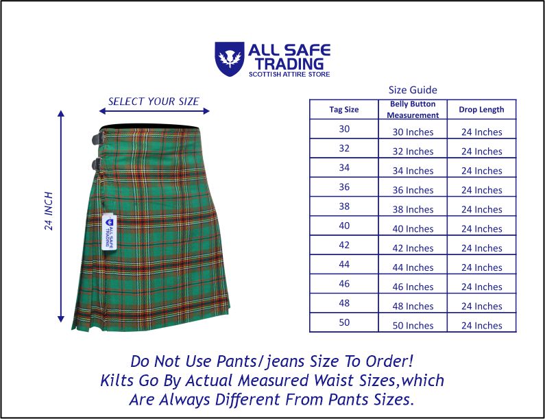 Men's 8 Yard Kilt for Men, Men's Deluxe Kilt, Scottish Tartan Kilt, Highland Wedding Kilt, Tara Murphy Kilt